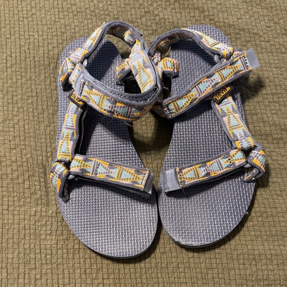 Teva Women’s Sandals - Blue with Yellow Accents